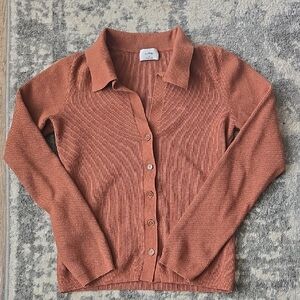 Wilfred Rust Cardigan Sweater